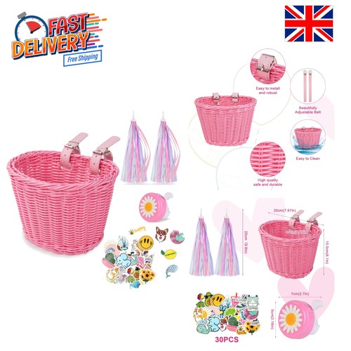 Versatile pink bike basket for - pink,