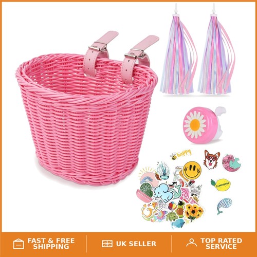 Durable pink bicycle basket - bicycle,