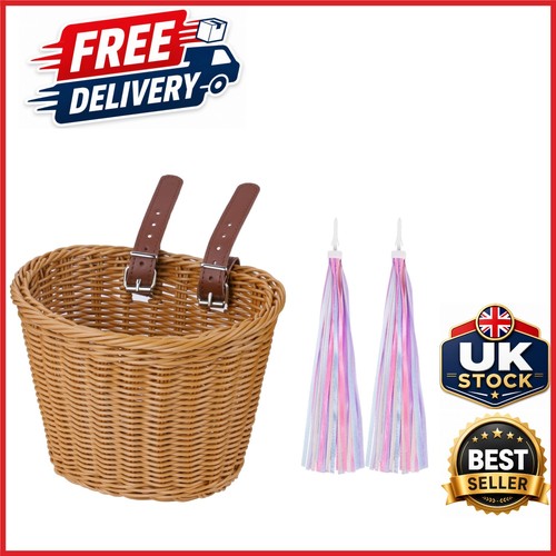 Kids bike basket handwoven - bike,