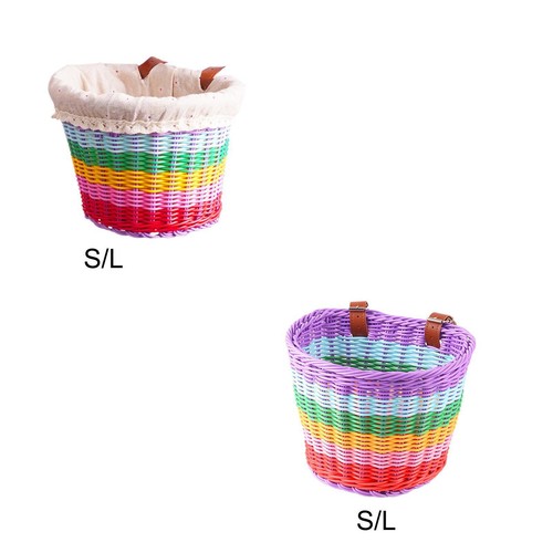 Kids bike basket - rainbow, color